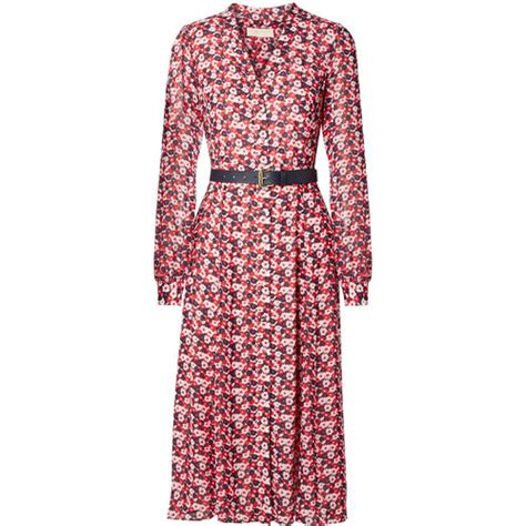 michael kors carnation georgette shirtdress|Dot Georgette Shirtdress .